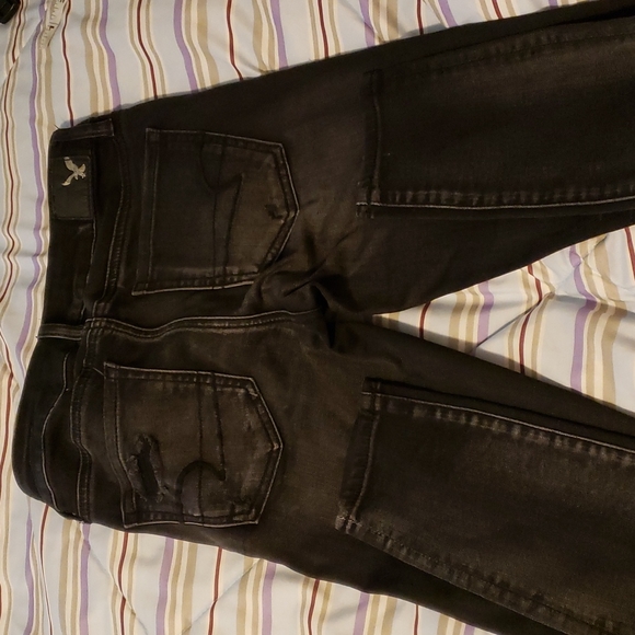 $15 or 2/$20! American Eagle Outfitters Black Jeggings Super Stretch Size 0 - Picture 7 of 9